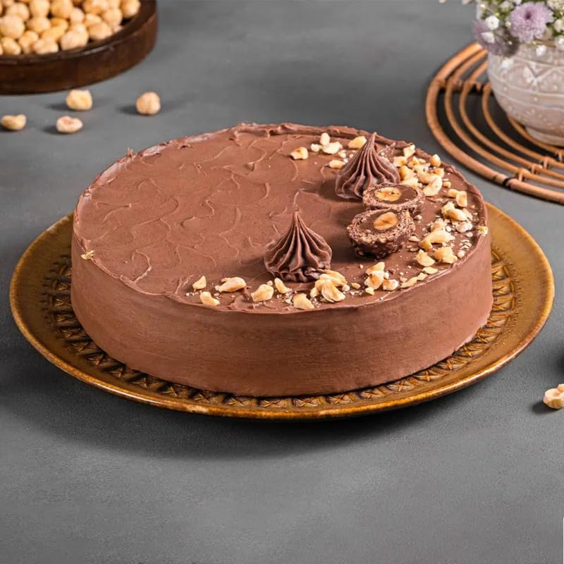 Bakingo Delicious Silky Smooth Fresh Chocolate Eggless Cake For Birthday Cake, Anniversary Cake, Valentine's Day Cake, Mother's Day Cake (Same Day Delivery) (0.5Kg)-image-42
