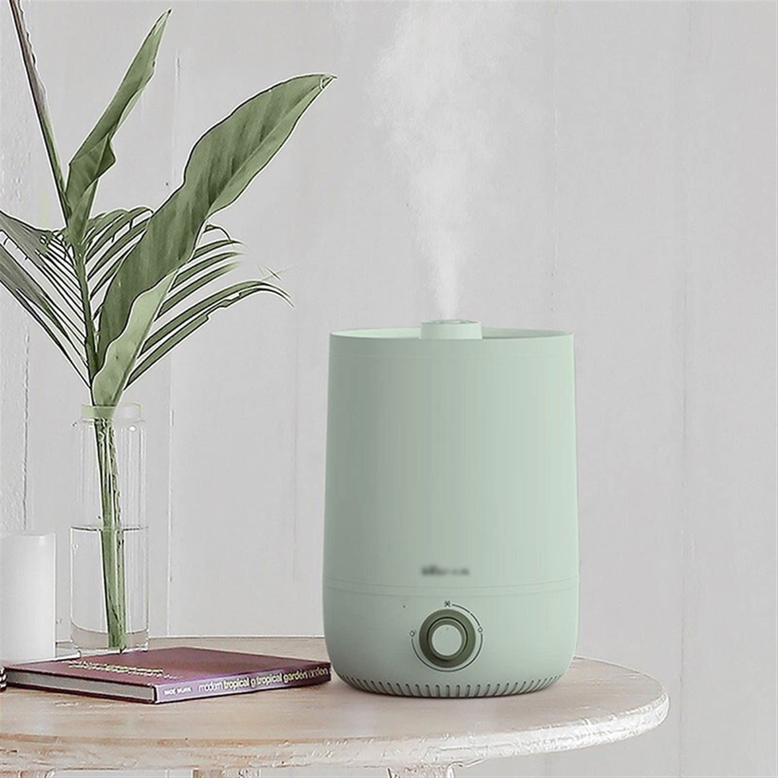 purificador de aire y humidificador 4.5L de humidificador de gran capacidad, apagado automático, humidificador de escritorio Top de relleno de aceite Difusores de aceite Humidificadores tranquilos for