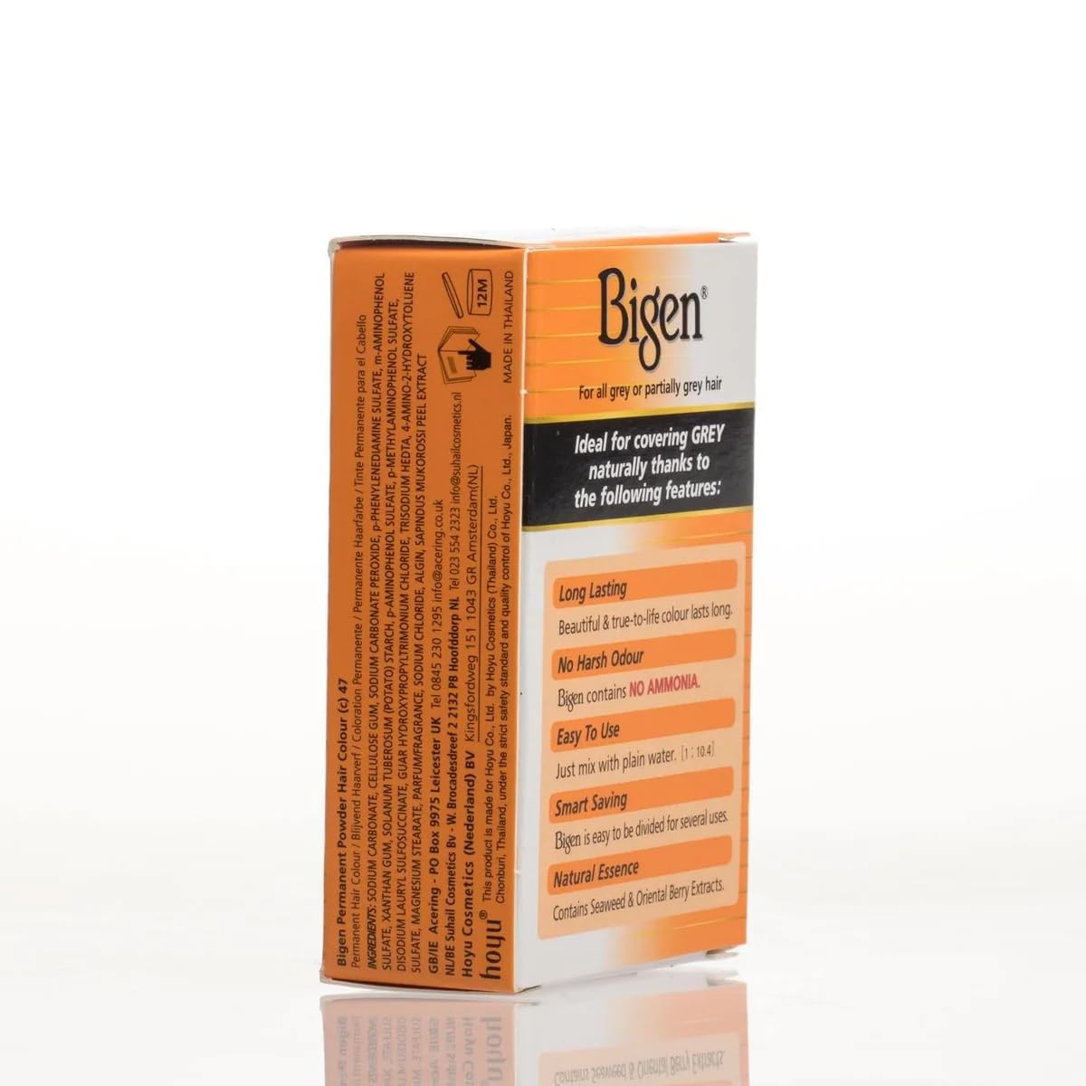 Bigen Powder Hair Color #47 Medium Chestnut, 0.21 Ounce (Pack of 6)