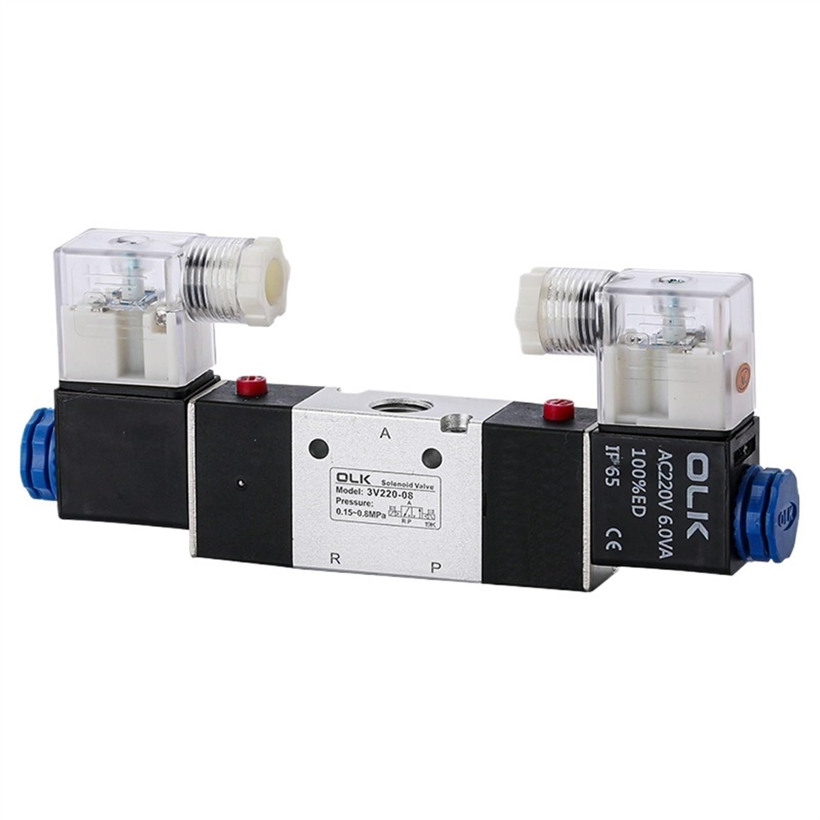 Électrovanne 3V120-06 2 positions 3 voies AC 220V pour commande pneumatique