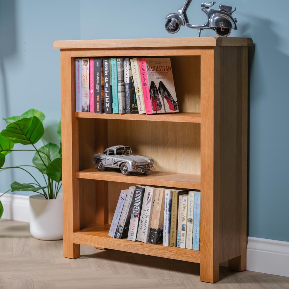 Regal Light Oak Low Bookcase