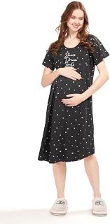 WEET Women Cotton Knee Length Feeding Nighty 9408 Price In India