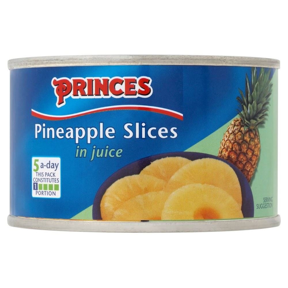Princes Pineapple Slices in Juice (227g) - Pack of 2