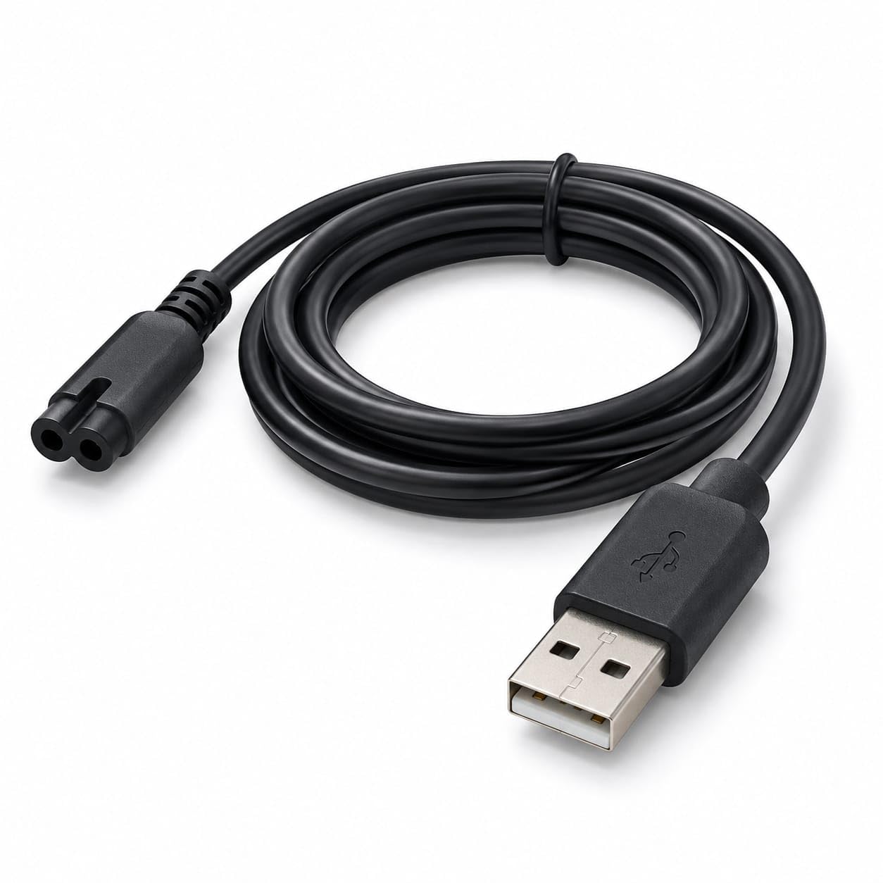 model (XXQ01HM) Trimmer USB Charging Cable Compatible with Mi Beard Trimmer, Shaver & Grooming Devices | USB to 2-Pin Charger Cable | Fast & Safe Charging | Black | 1 Meter-image-47