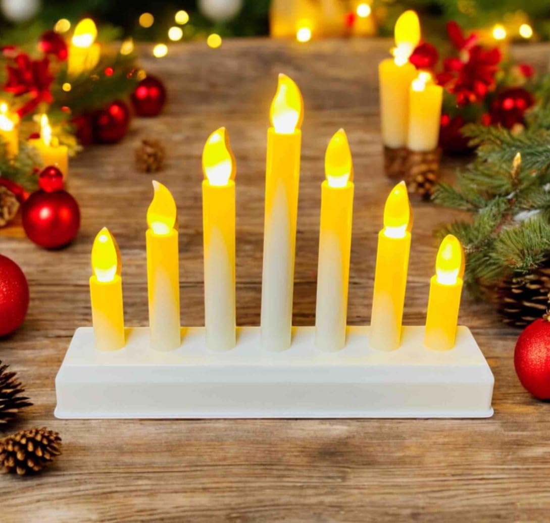 Acrylic LED Pillar Candles - Flameless & Smokeless -8 Acrylic LED Pillar Candles - Flameless & Smokeless -8