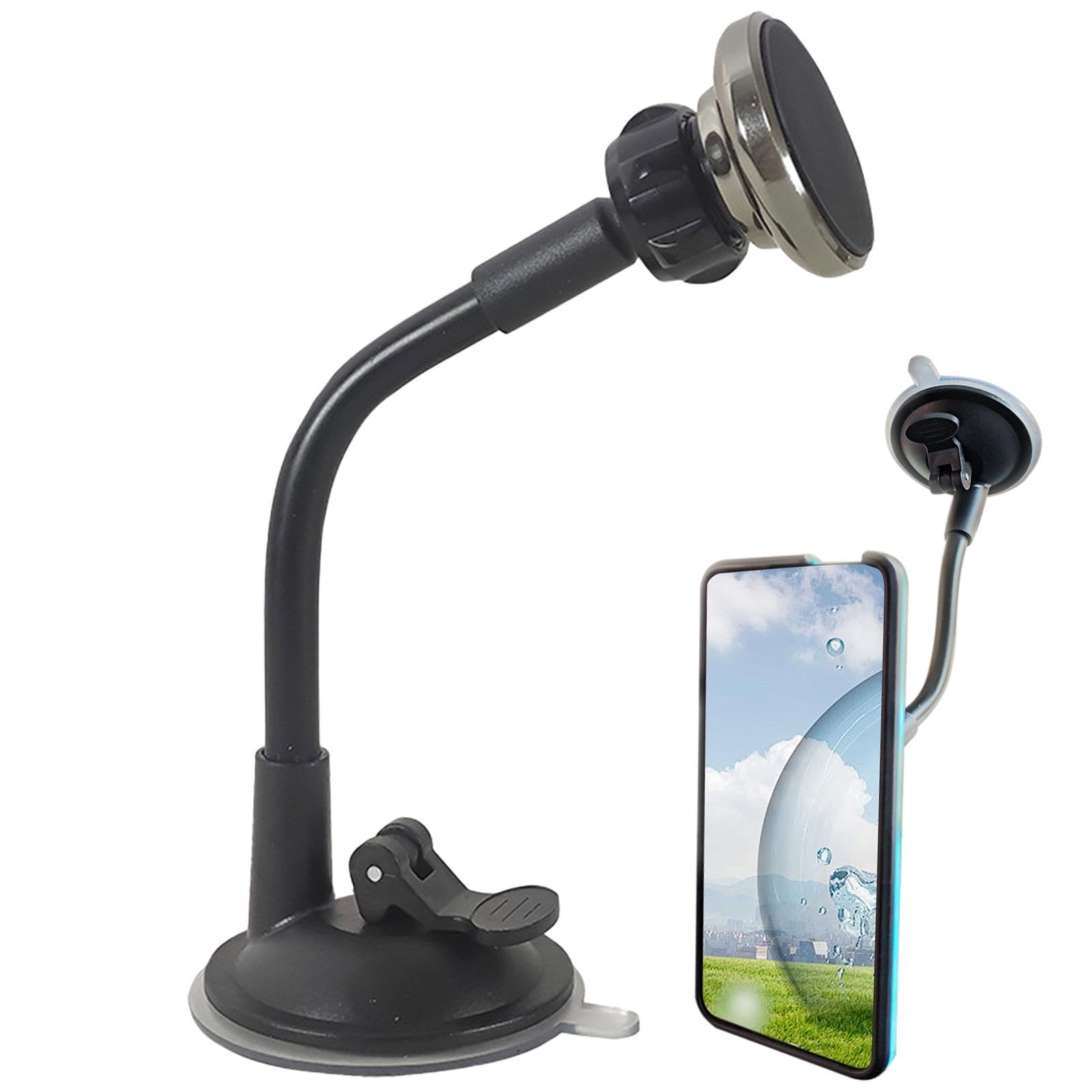 Yulokdwi Soporte magnético para teléfono con Ventosa para Coche, Soporte para teléfono móvil con Ventosa para Coche magnético - Soporte para Móvil para Coche Magnético - Soporte magnético para