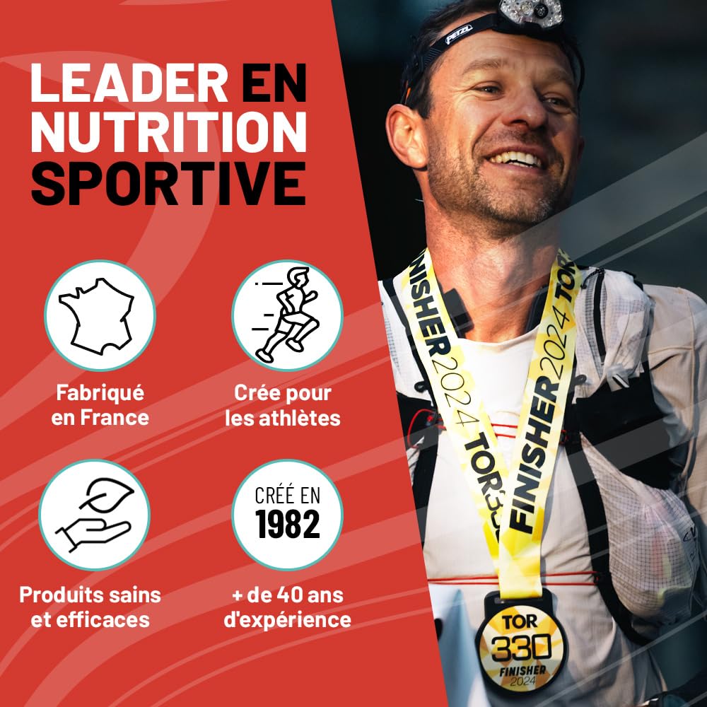 Overstim.s - Gel Red Tonic (10 sachets) - Gel énergétique pour le sport (vélo, course à pied...) - Energie instantanée - Caféine - Réduction de la fatigue - 100 kcal/gel - Saveur Menthe Eucalyptus