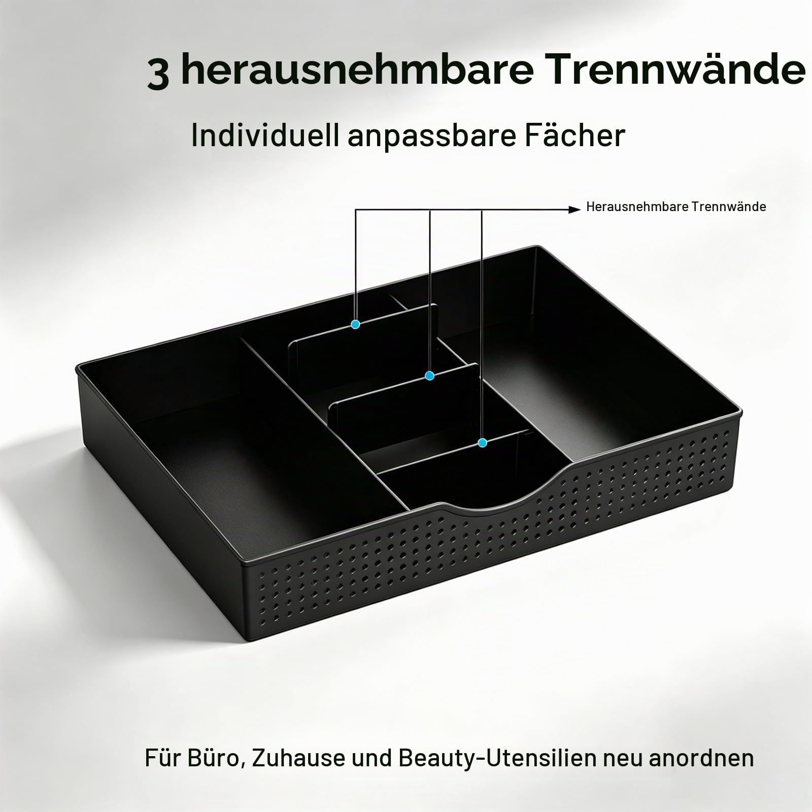 gianotter Monitorständer aus Holz, Büro-Schreibtisch-Organizer, Schreibtisch-Organizer mit Schublade und Stifthalter, 2-stöckiger Computerständer, Büroorganisation (Holz)
