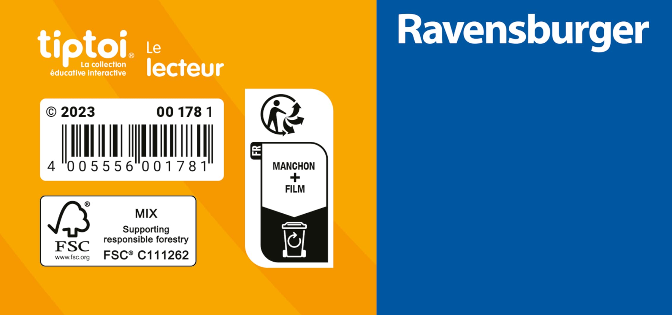 Ravensburger - tiptoi® - Lecteur interactif - Jeu éducatif électronique, sans écran - Dès 2 Ans - Version française - Histoires, Sons, Jeux et musiques - 00 178