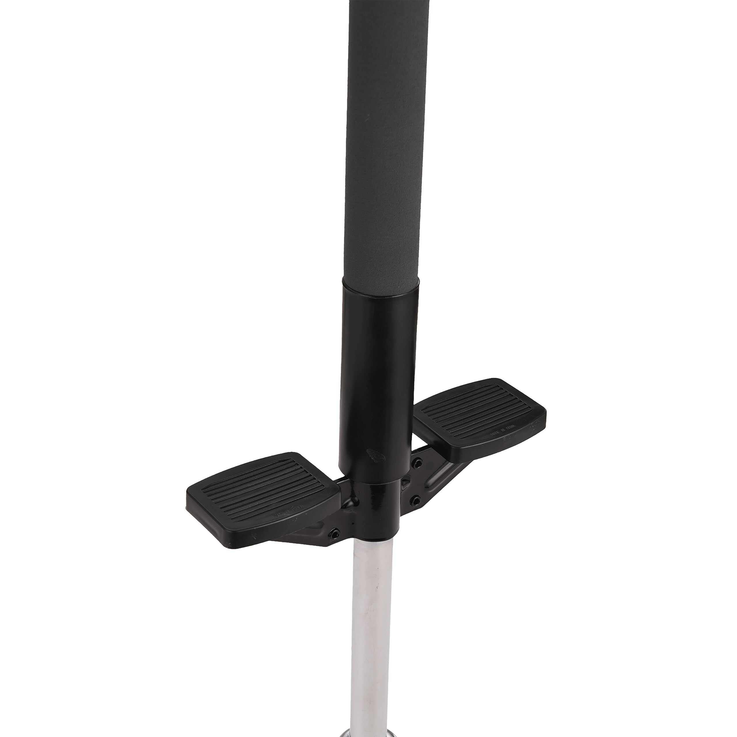 Pogo Stick Relaxdays per Bambini, springstock Fino a 35 kg, Imbottito, da Esterno, Antiscivolo, Acciaio Inox, Nero