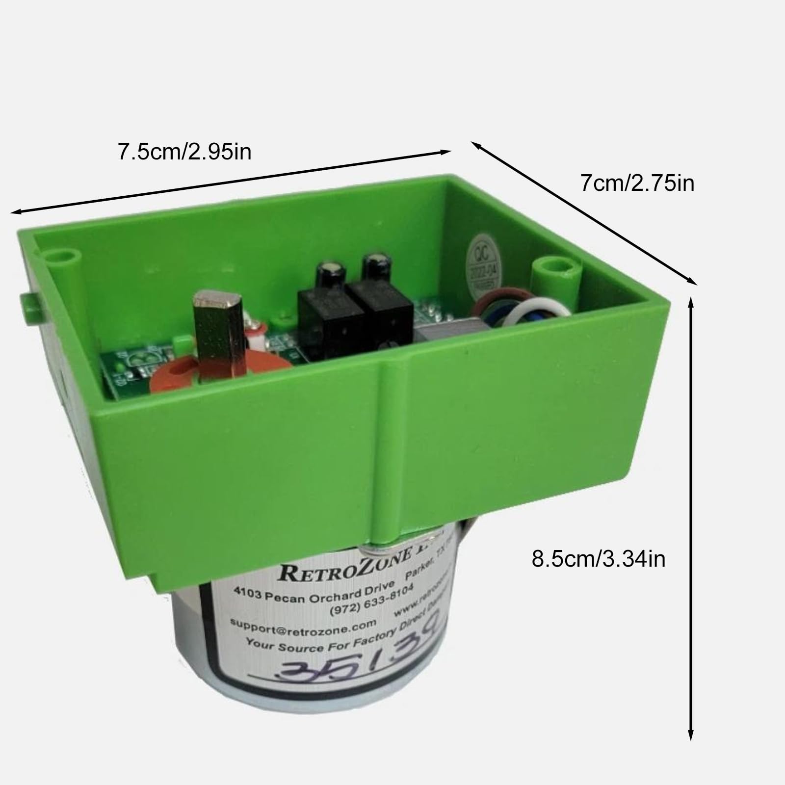 Alternativer Motor für vierseitige Steuerungen, 24 V Leistung, inklusive Führung, 1 Nm Momentaktor, einfacher Dämpfermotor