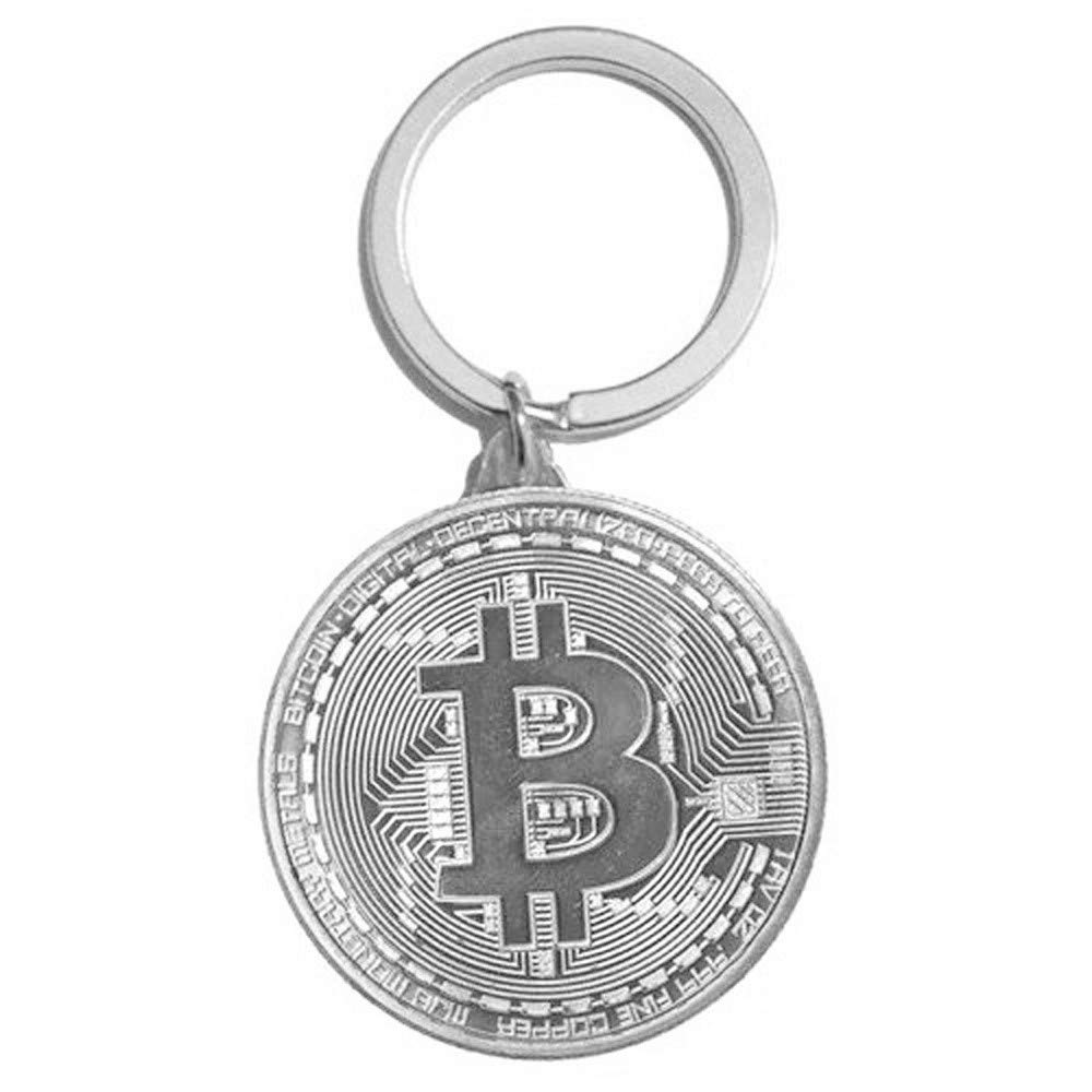 Art AttackBitcoin Crypto Keychain, Regular, Metal, not known