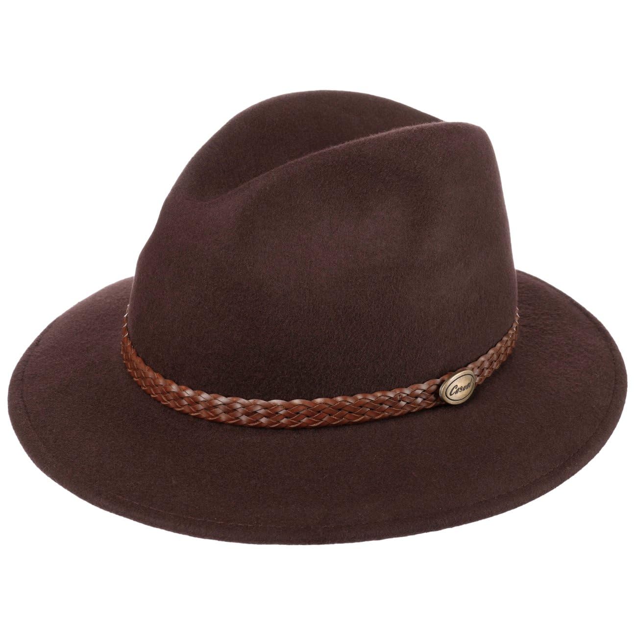 LIPODO SOMBREROSHOP Outdoor Traveller Sombrero Fieltro de Lana Banda de Piel Sintetica Unisex Otono Invierno