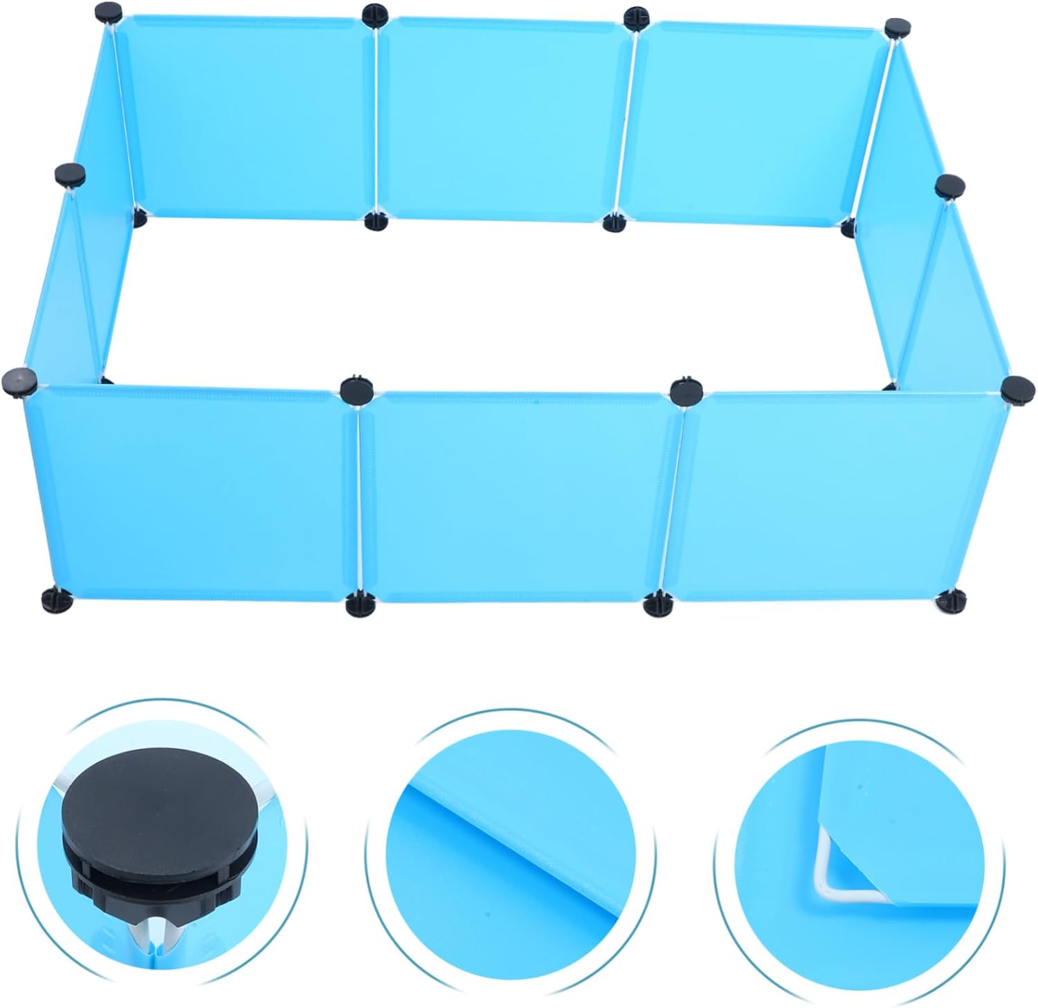 HANABASS 1set Portable Small Animal Playpen Brooder Box for Chicks Easy Assembly Panel Detachable Design for Use