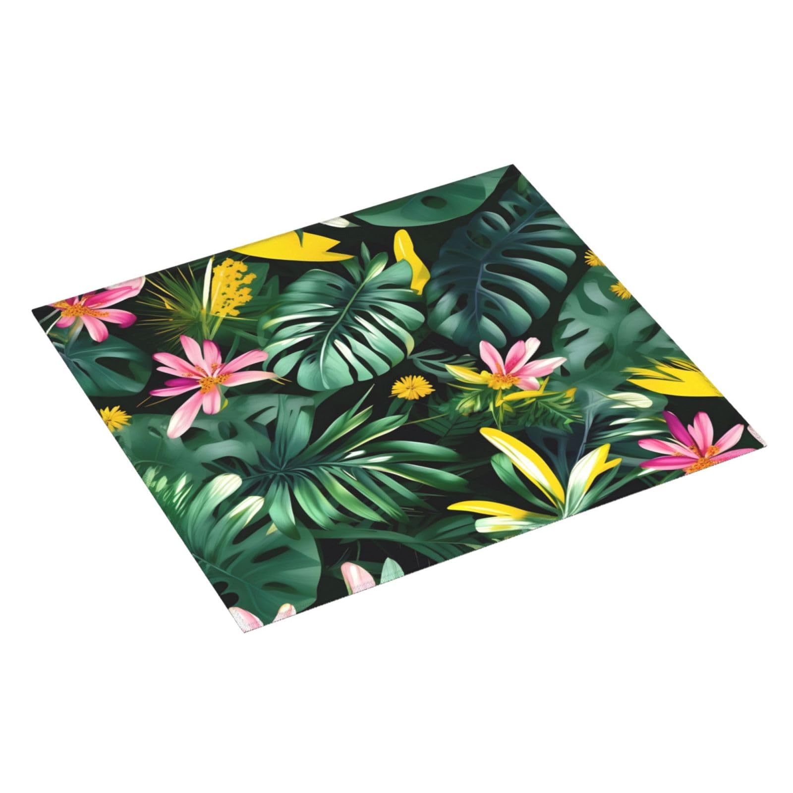Tappetino Scolapiatti INFUNLY Boho Floreale 40x45 Cm | Assorbente E Antiscivolo | Per Cucina E Caffè - 2