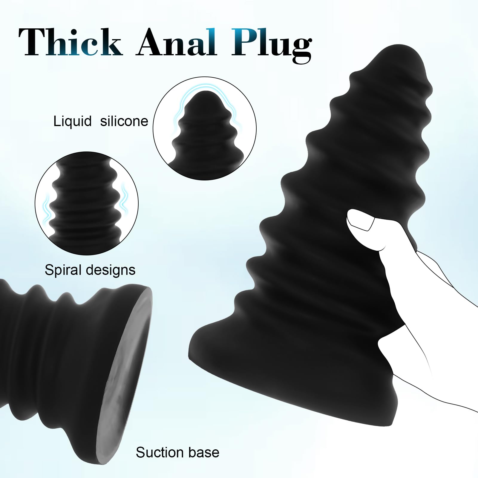 18 cm perles anales réaliste,sex toy Plug gode anal,bouchons anaux liquides en silicone, godemichés avec ventouses pour hommes femmes couples