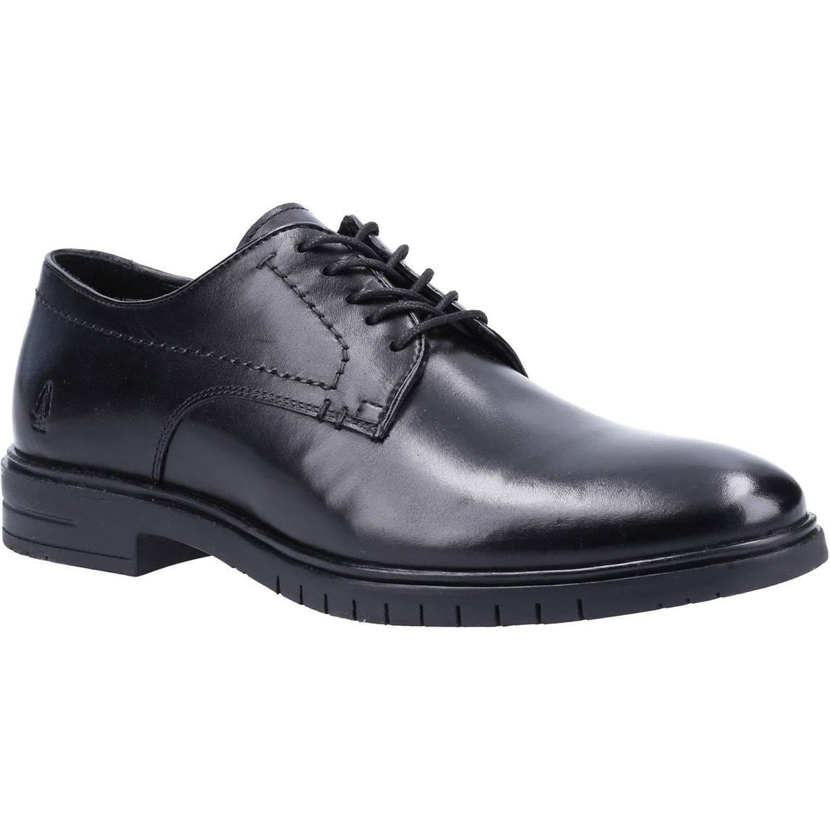 Hush Puppies (Black, 12 (Adults')) Sterling Leather Men's Black Lace-Up Shoes