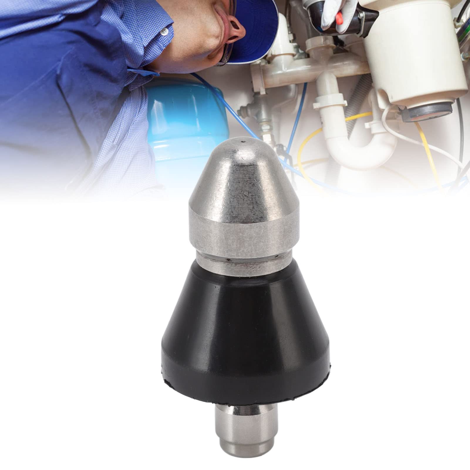 Pulizia Fogna Lavatrice Pressione 050 Ugello Getto 3/8" Femmina 1