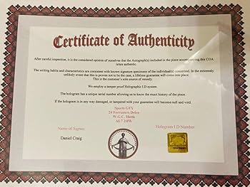 ダニエル・クレイグ直筆サイン入り2Lサイズ写真…Daniel Craig Daniel Craig ダニエル クレイグ 直筆サイン PHOTO | 007