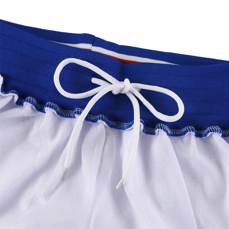 CNALLAR Boys Space Movie Basketball Shorts Kids Sport Shorts White/Black XS-XL4