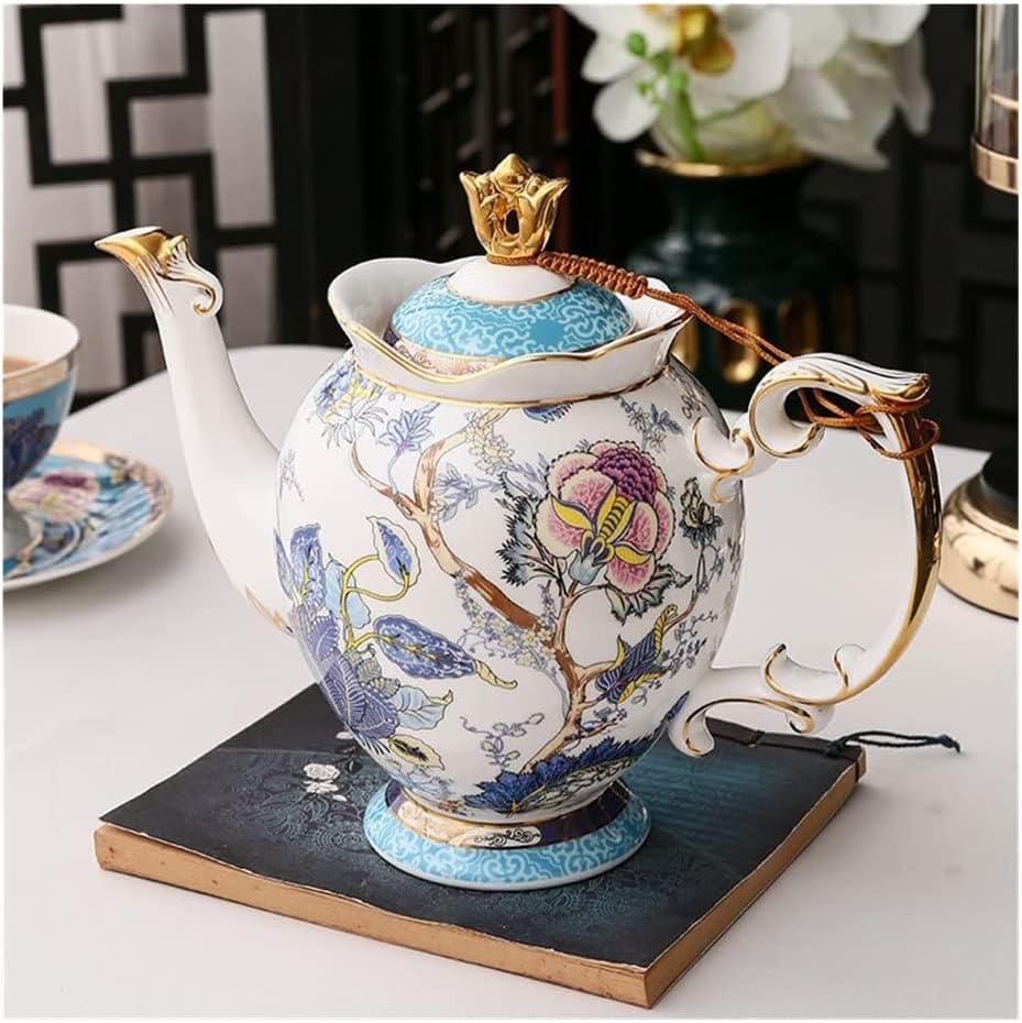 English Afternoon Tea Set, Bone China Coffee Cup, European Small Ceramic Coffee Set Coffee Pot