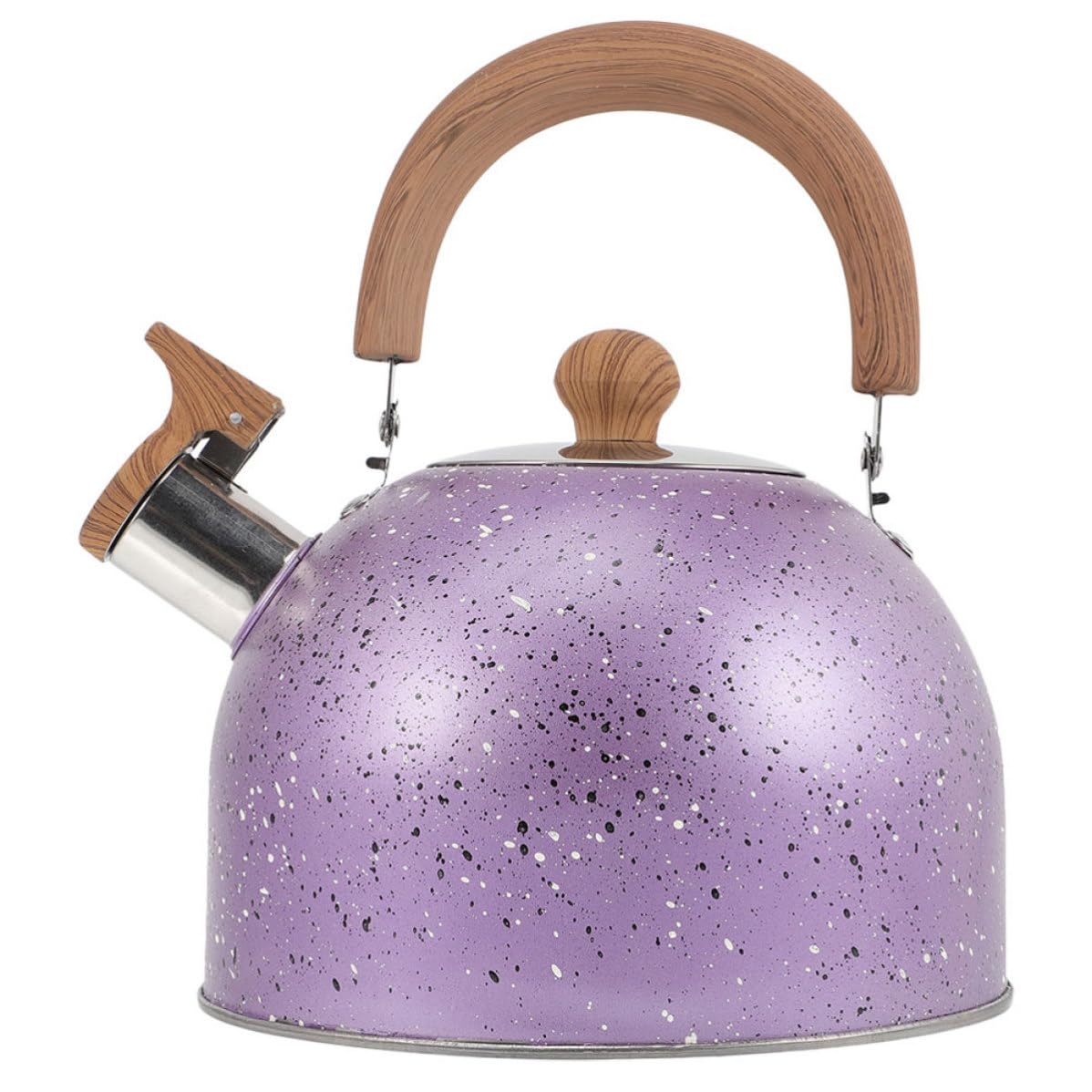 Tetera Silbante de Acero Inoxidable 3 L Púrpura para Cocina