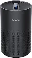 Purivortex Purificadores de ar para casa, filtro de ar HEPA silencioso para pólen, fumaça, poeira, pelos de animais de estimação, odor, cabelo, capas de até 2,5 metros quadrados (modelo: AC400 preto