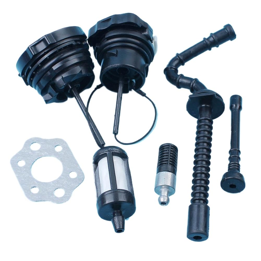 Kit de manguera de depósito de combustible y aceite compatible con motosierras de gas MS230 y MS250