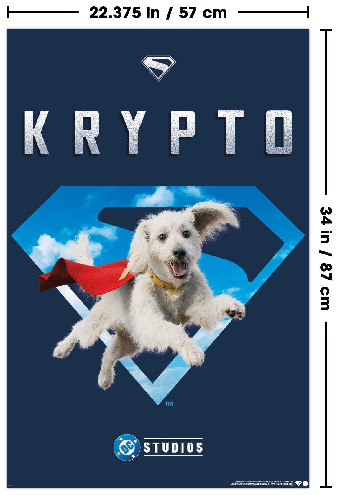 Amazon.com: DC Studios Superman (2025) - Krypto Wall Poster, 34L
