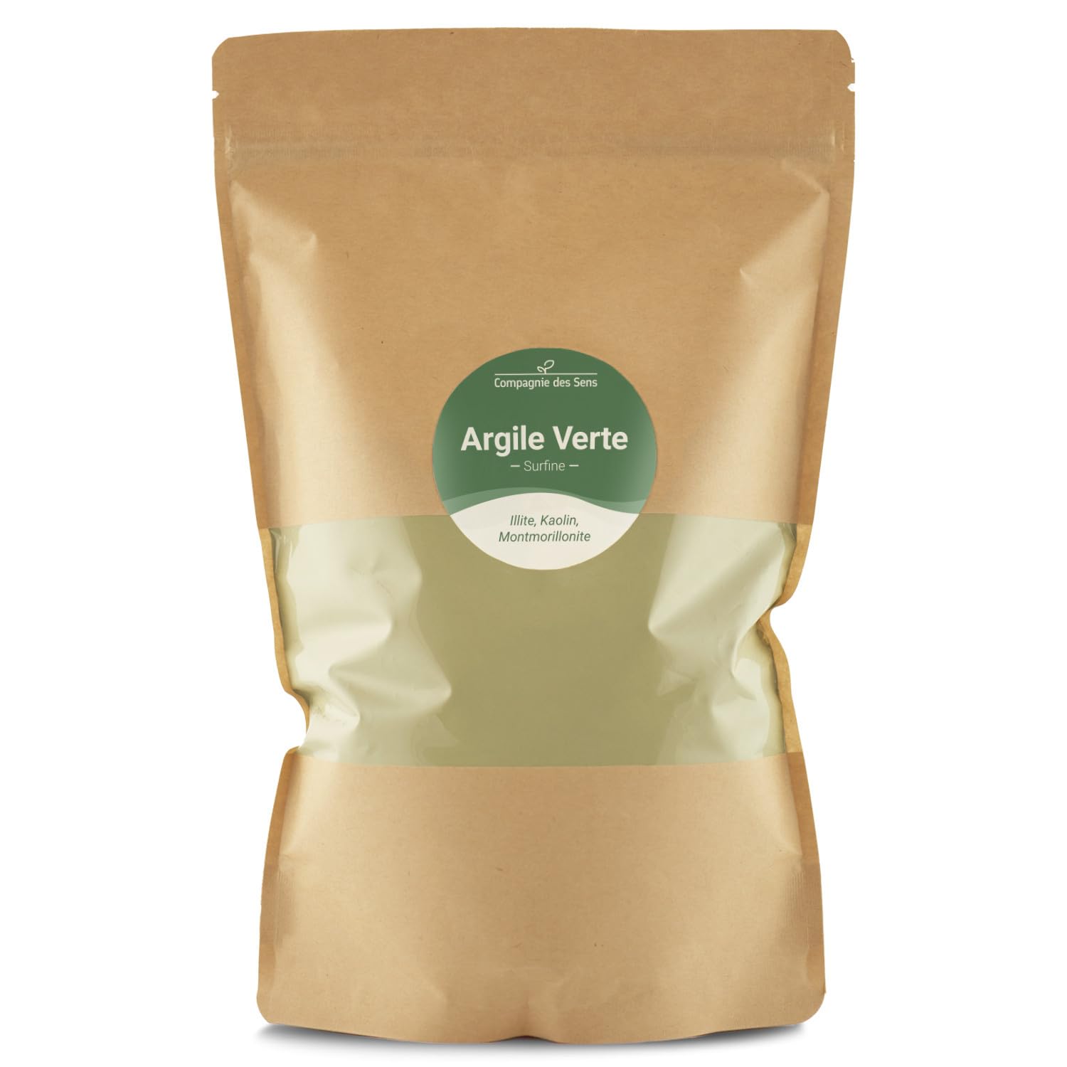 Argile Verte Illite - Poudre surfine - 1kg - Argile Brute 100% naturelle, qualité Premium - Pour la cosmétique maison