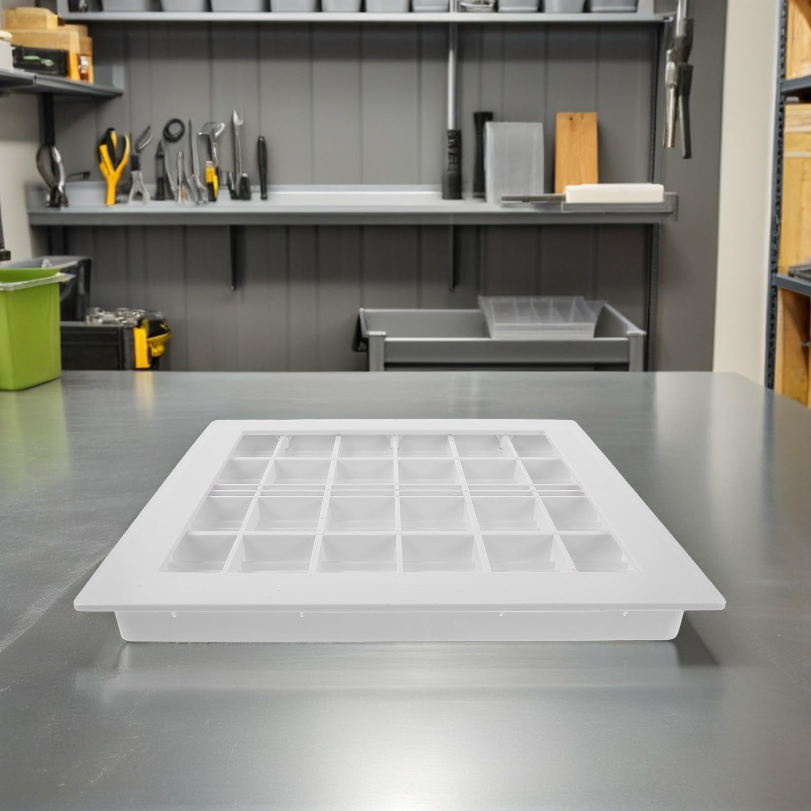 Genérico Desagüe Cuadrado de Piscina 30x30 CM en ABS Blanco para Control