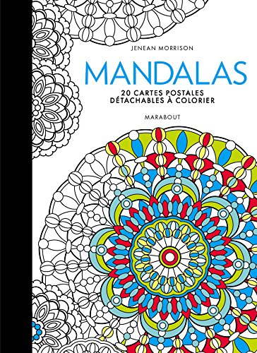 Télécharger Mandalas - 20 cartes postales à colorier livre En ligne