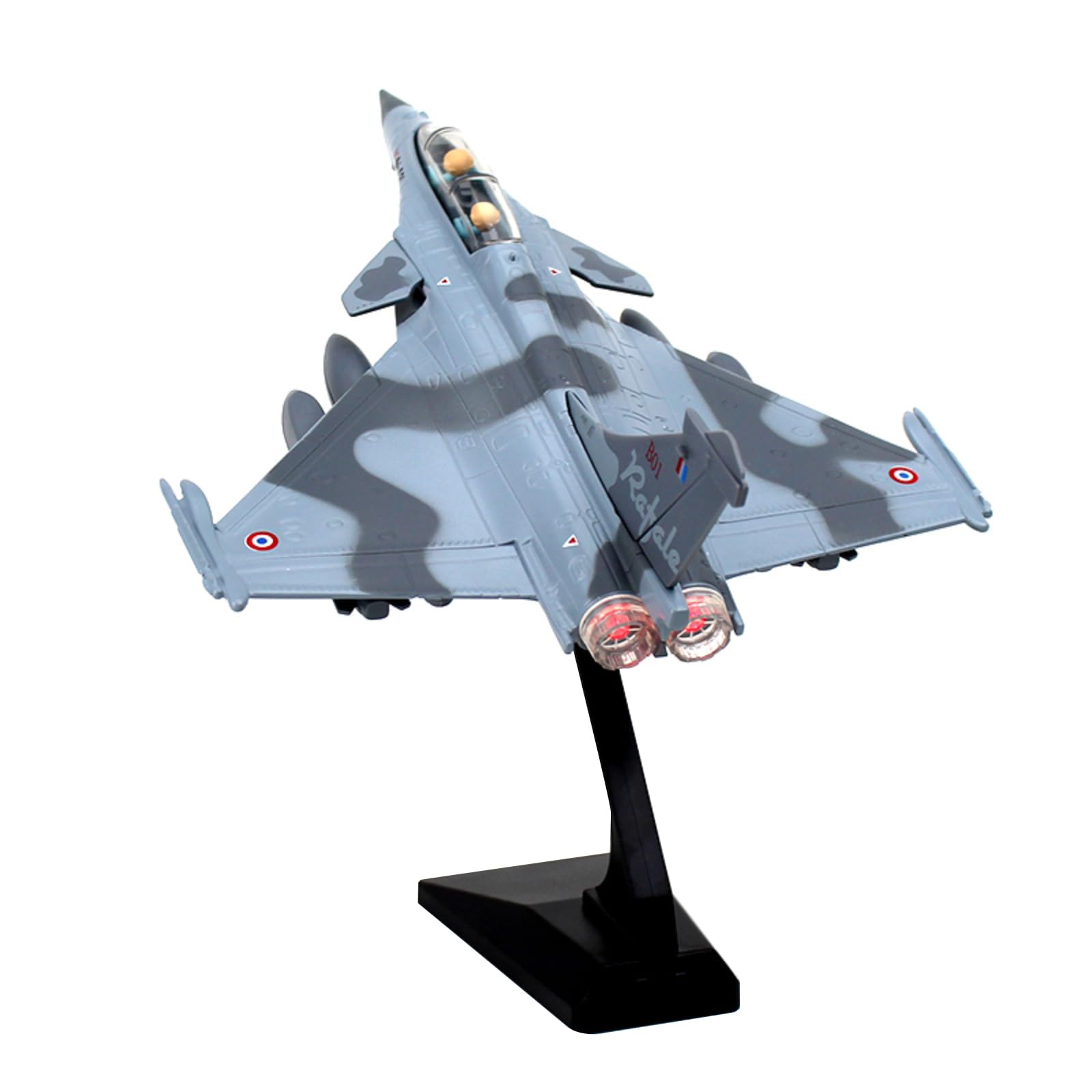 Avion Rafale B Camouflage Fighter 1:100 Modèle de Collection Jouet Avion en Alliage Moulé sous Pression pour Décoration et Cadeau pour Adultes Unisexe