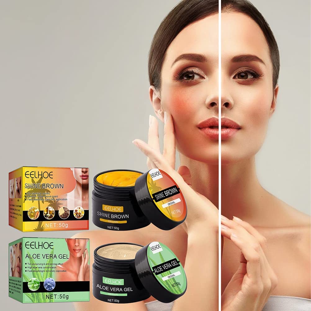 Buy Intensive Tanning Luxe Gel, Brown Tanning Gel, Tanning Accelerator Cream, Eelhoe Soft Brown