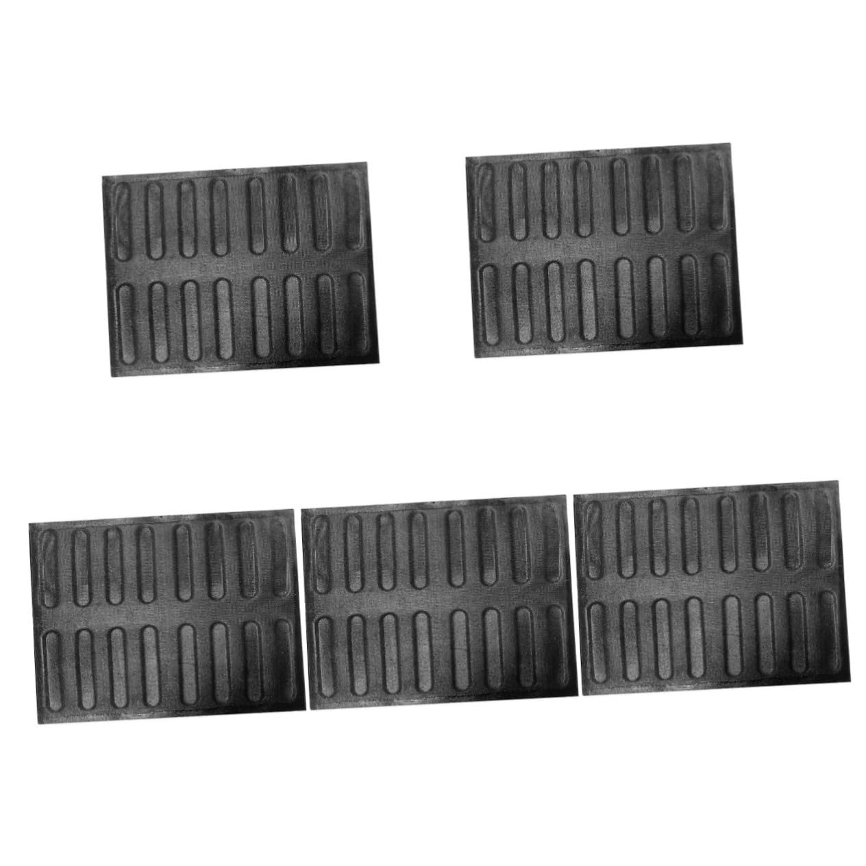 Hemoton 5pcs Multi-functional Bread Pan for Easy Baking Non-stick and Washable Cavity French Bread Mold for Homemade Baguettes and Hot Dogs Kitchen Essential