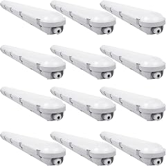 4FT LED Vapor Tight Light 3CCT 3-Wattage Selectable 40W 50W 60W 5200LM IP66 Waterproof Vapor Proof Fixture 100-277V