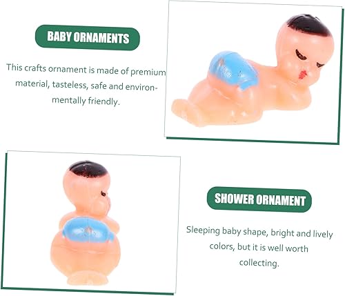 Miniatura 9 de 20pcs King Cake Baby Doll Plastic Babies Baby Shower Game Ice Cube Game Party Favores Baby Plastic Baby Doll Decoración de casa para el hogar