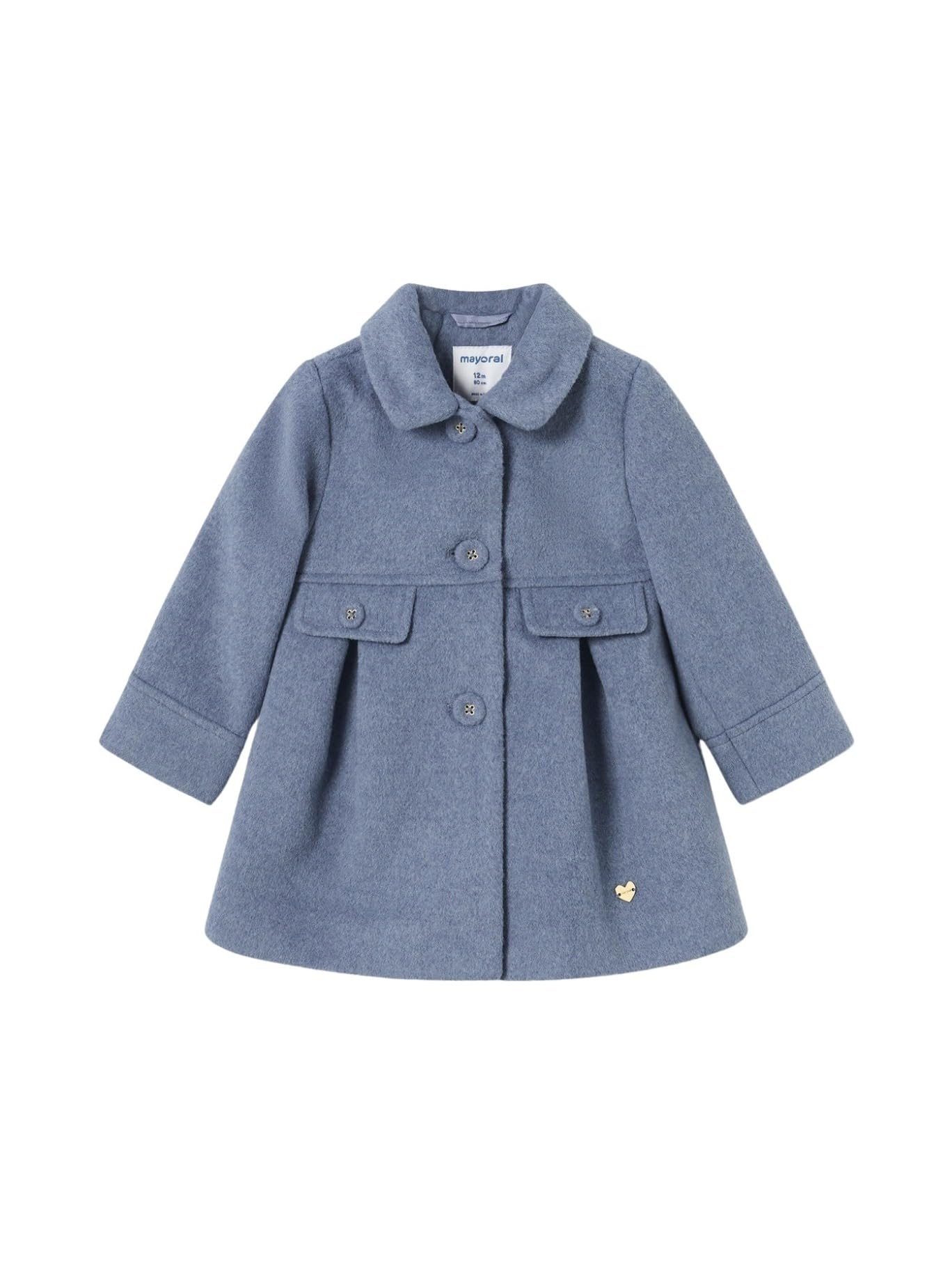 Cappotto Mayoral Bambina Cappotto Doppiopetto Di Panno Feltrato