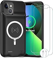 Vista 16 de Funda de batería para iPhone XR, carcasa de carga portátil recargable mejorada de 10000 mAh con carga inalámbrica compatible para iPhone XR