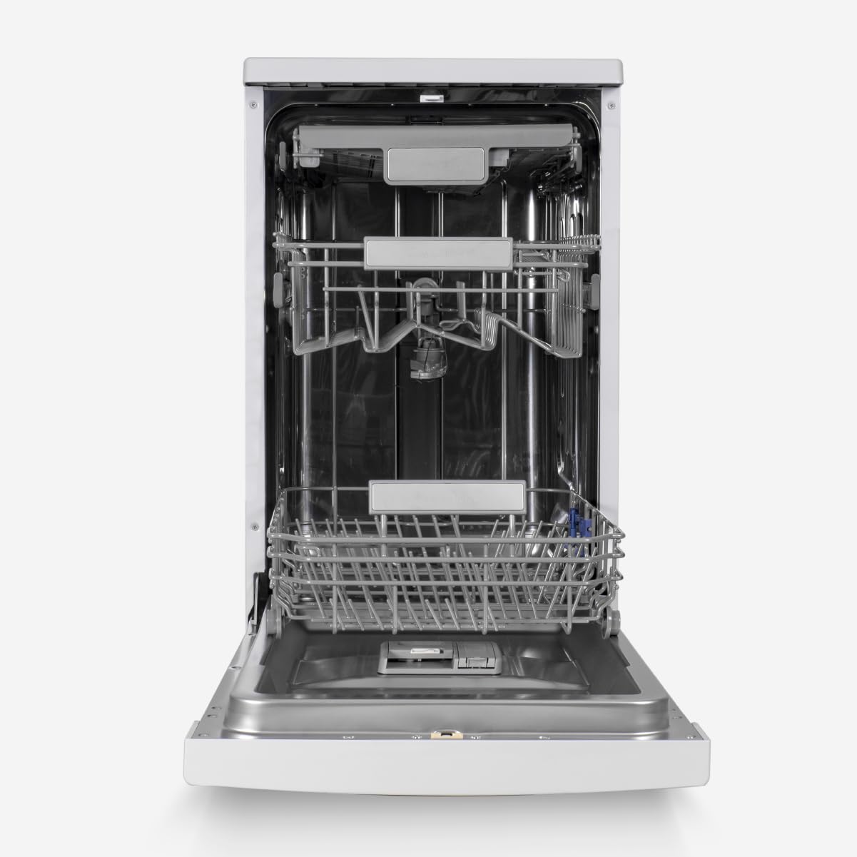 UNIVERSALBLUE Lavavajillas Blanco Digital 45 cm | Lavaplatos Programable Libre Instalación con 8 Programas | Máquina de Lavado con Inicio Diferido | Silencioso | ENVIO + SUBIDA A PLANTA GRATIS