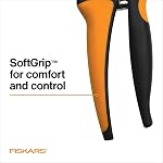 Fiskars Perruquement de taille, Cutter de branche avec capacité de coupe de 5/8 po, Poignées de jardin avec lame d'acier pointu, résistant à la rouille, Pruneurs ergonomiques avec poignée confort et serrure de sécurité, Outils à main de jardinage