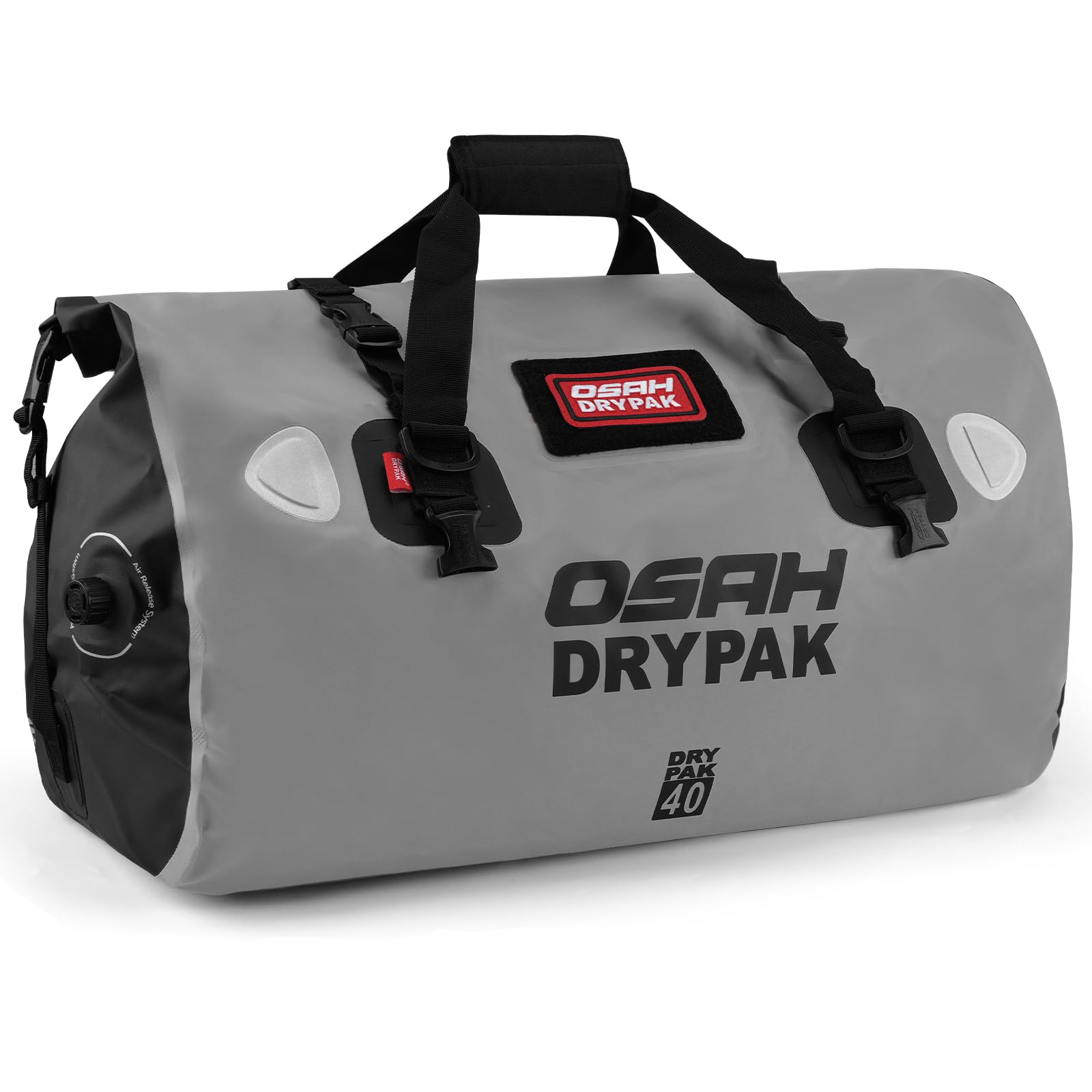OSAH DRYPAK wasserdichte Rucksack Dry Bag – Wasserfeste Reisetasche Seesack, Rolltop, Großem Stauraum, Vielseitige wasserdichte Tasche für Camping, Motorrad, Bootfahren, Kajak, SUP, Strand und Angeln