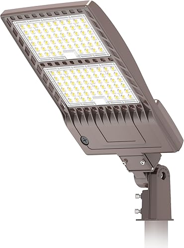 Luz de poste LED de 480 V 320 W con soporte deslizante para estacionamiento, luces LED para caja de zapatos con certificación UL DLC 44800LM 5000K