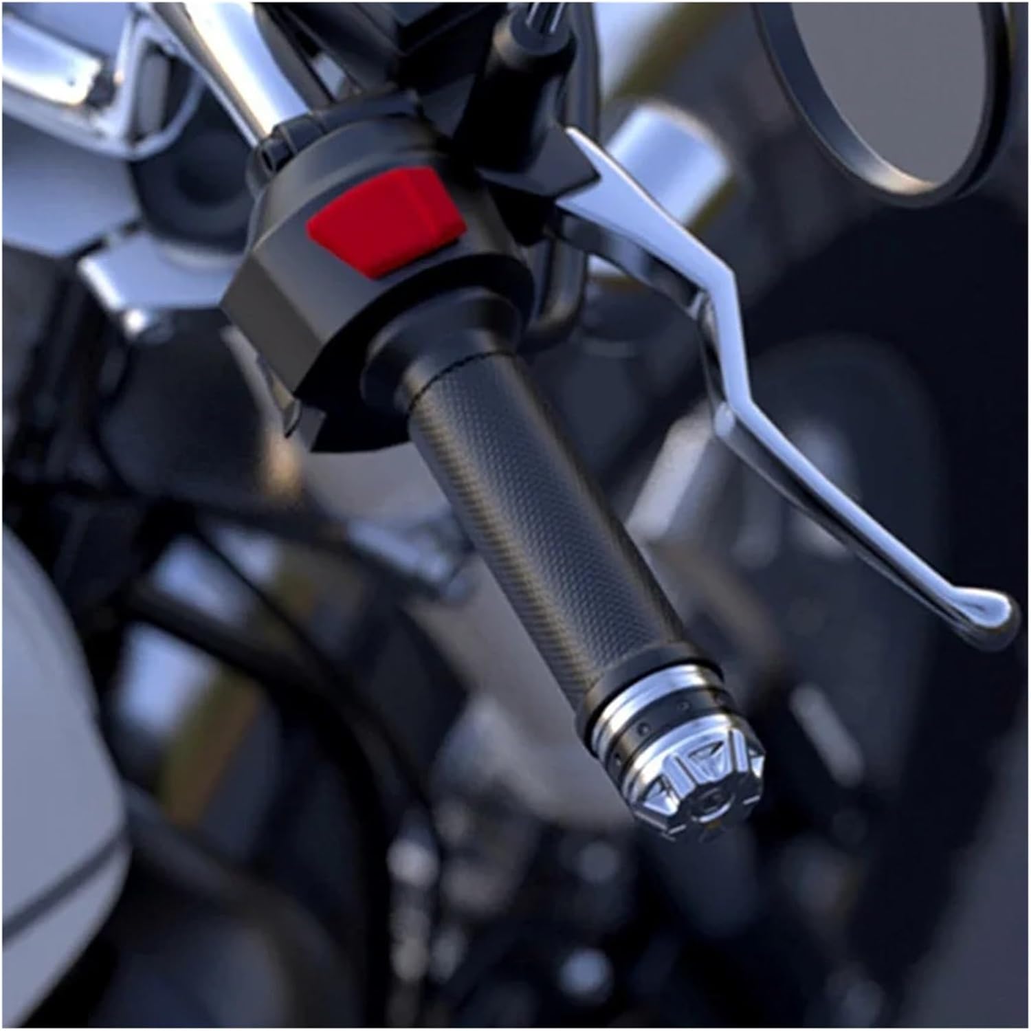 Motorcycle Handlebars Motorcycle Handle Bar Ends Grips Universal Fit for 7/8" 22mm Motorcycle Handlebar Plug Slider Motorcycle Handlebar Plug(Orange)