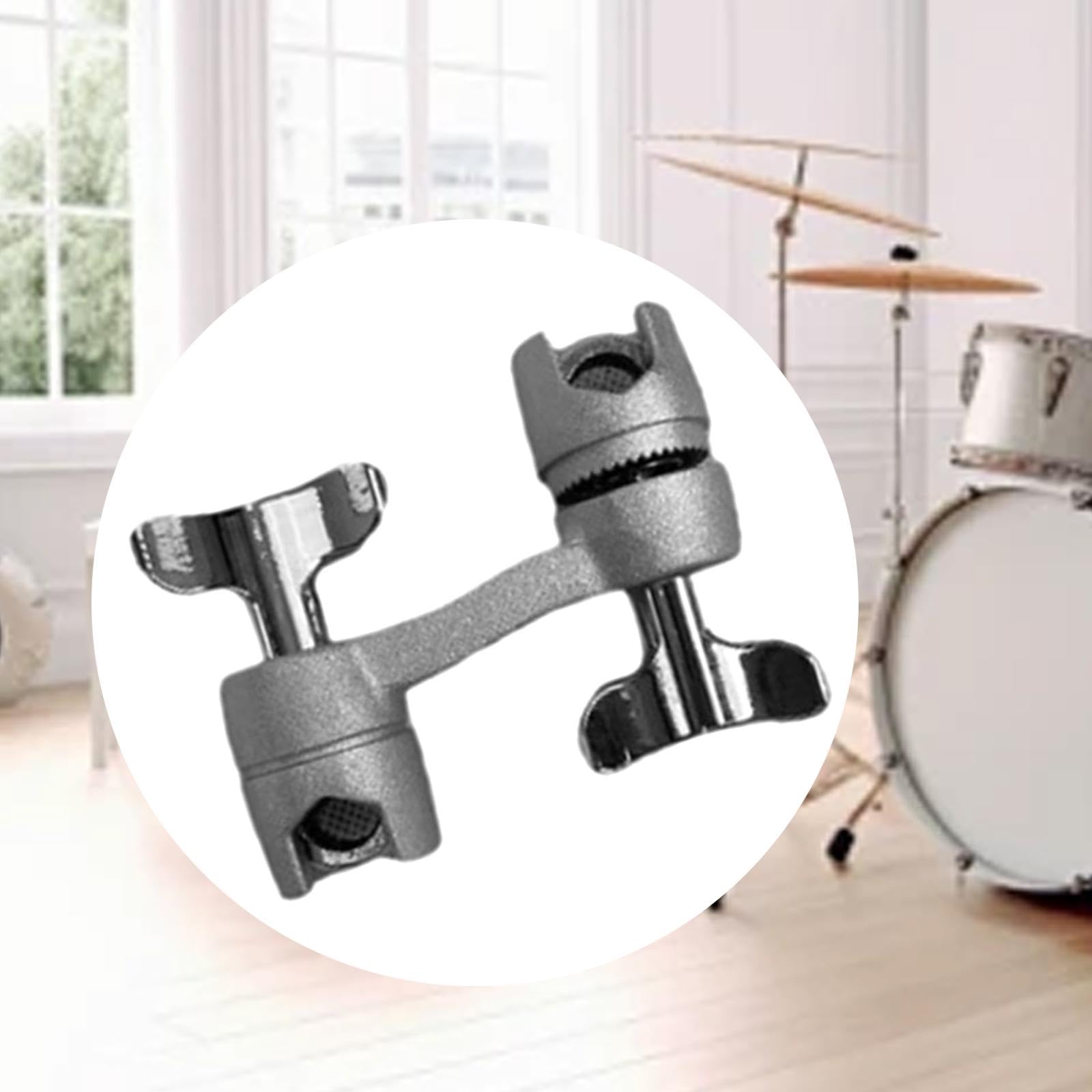 DYNWAVE Cymbal Clamp for Drum Set,Cymbal Percussion Mount Clamp Cymbal Arm Attachment Two Way Clamp Percussion Instrument Accessories