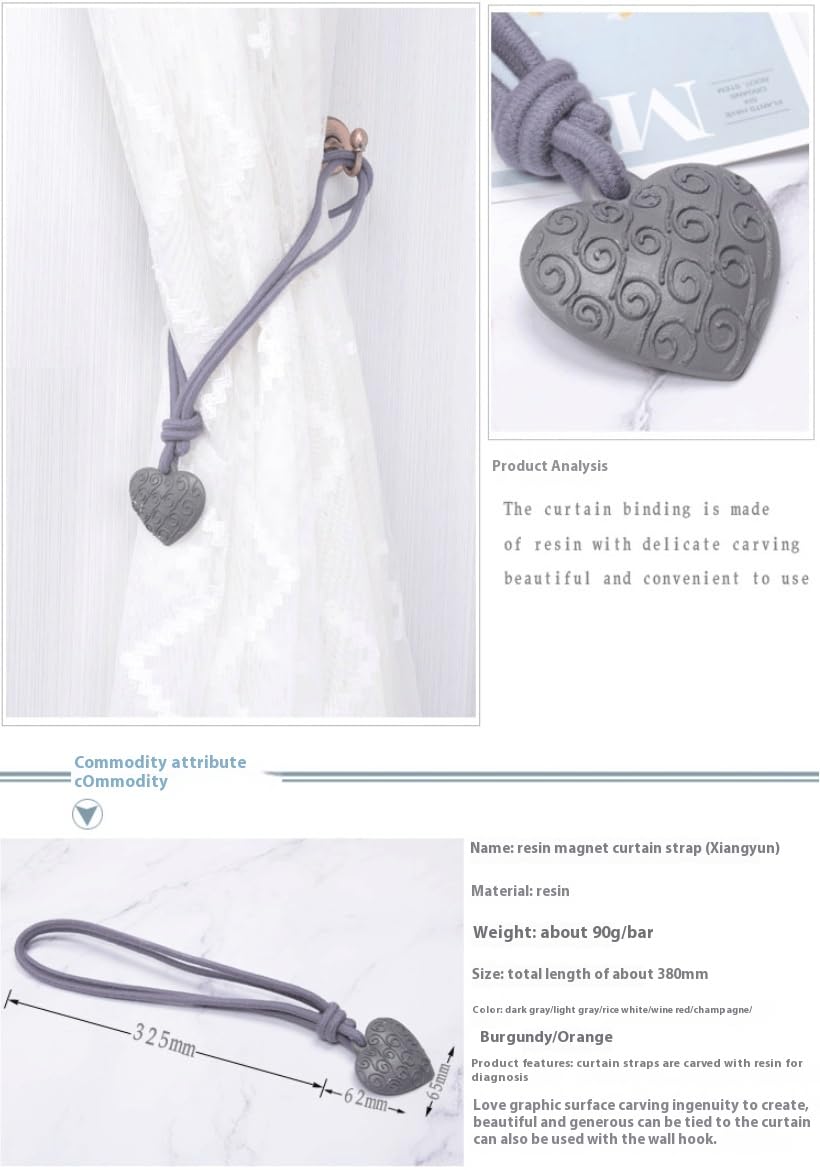 ハートのカーテンタッセル❸ ハートのカーテンタッセル➂