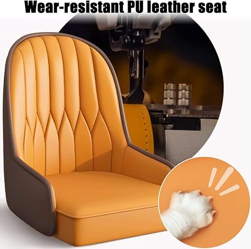 Miniatura 5 de YVYKFZD Dining Chairs Set of 2/4, Kitchen Chairs with Back and Metal Legs, PU Leather Dining Room Chair, Armless Comfy Side Chair, for Living Room,