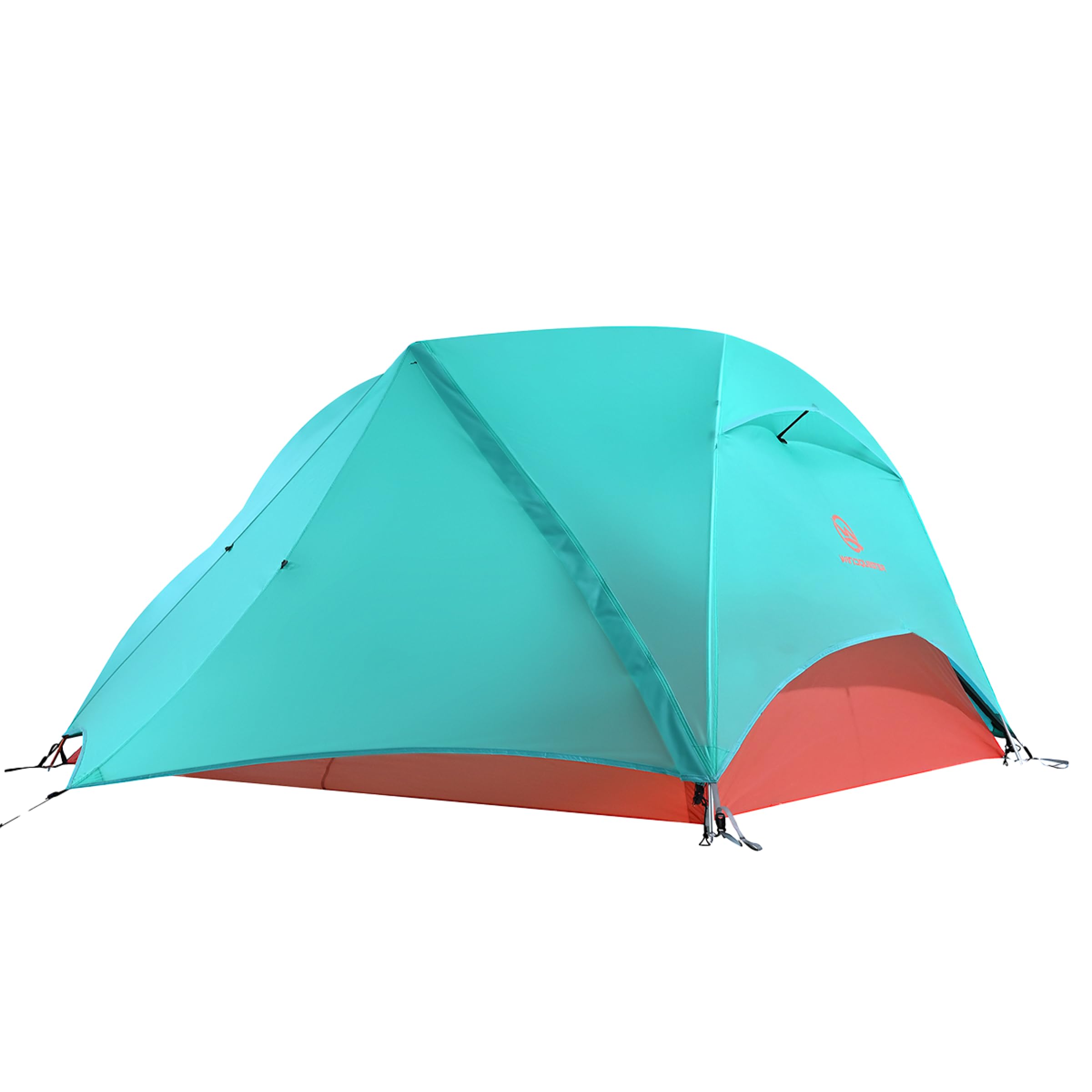 Horizon Lite 2 Ultralight 2-Person Backpacking Tent Freestanding, 3-Season, Waterproof Double-Door Design Seafoam Blue