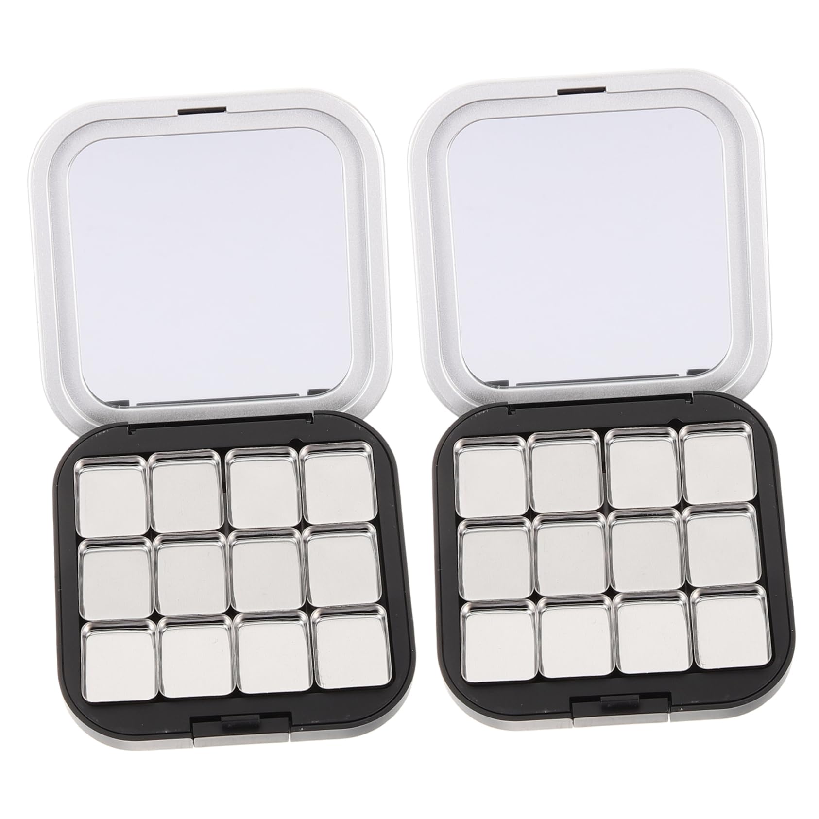 FRCOLOR 5 Ensembles Cosmetic Organizer Palette De Fard À Paupières Magnétique Palette De Fards À Paupières Vide Palette De Maquillage De Cas De Courbe Étui À Fard À Paupières 2 Pièces * 5
