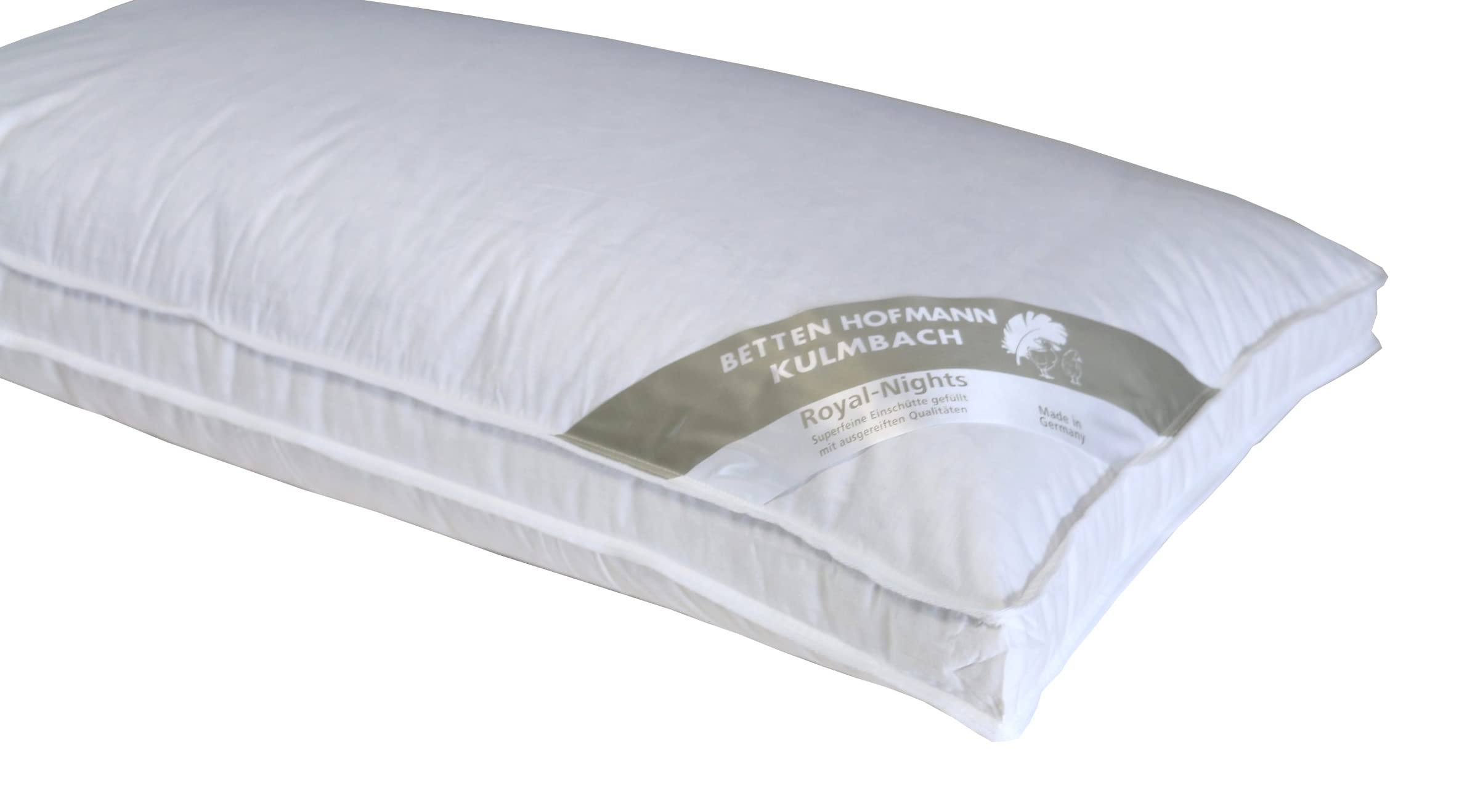 Federkissen 40x80 Parade Kopfkissen Polster Federkissen Mit Außensteg Extra Fest Dick 40x80 1000g | Betten Hofmann Shop Irisette Kopfkissen 40x80
